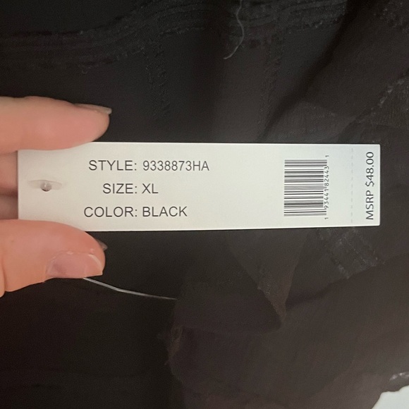 Sheer Black Blouse - Picture 5 of 5